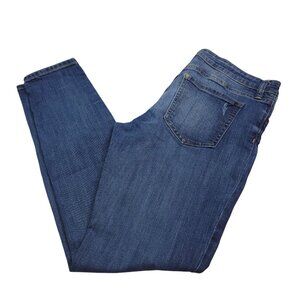 Gap Womens Legging Ankle Jeans 8 Low Rise Medium Wash Stretch Distressed